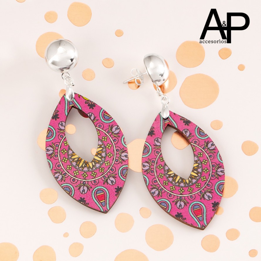 AP635-ARETE MANDALA OVALO FUCCIA