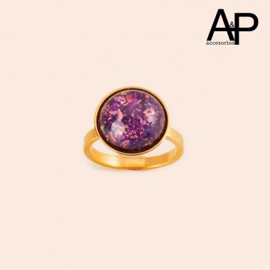 DAP0228-ANILLO PIEDRA LILA...