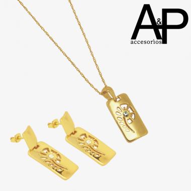 EAP527- JUEGO PLACA FLOR