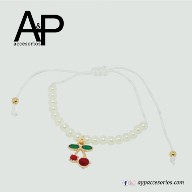 EAP537- PULSERA CEREZA