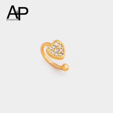 NI003-  EARCUFF CORAZON...