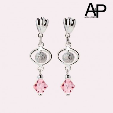 AP73-  ARETES CIRCON BOLA...