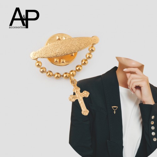 MT225-PRENDEDOR DIJE CRUZ