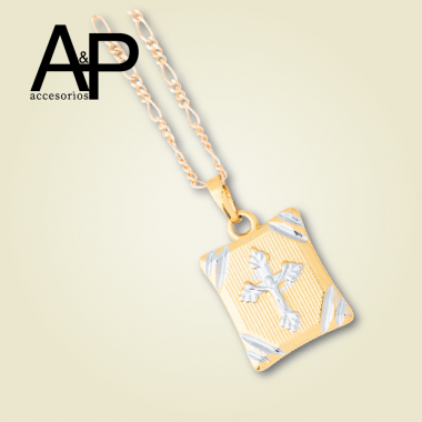 EAP509- CADENA DIJE PLACA CRUZ