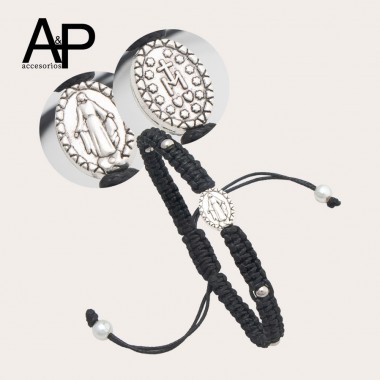 MT087- PULCERA TEJIDA NEGRA...