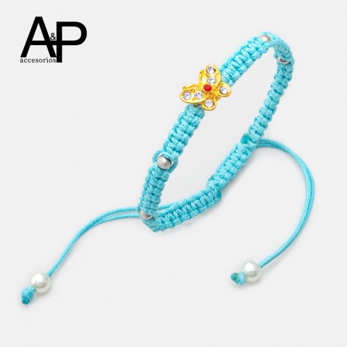 MT092- PULCERA TEJIDA AZUL...