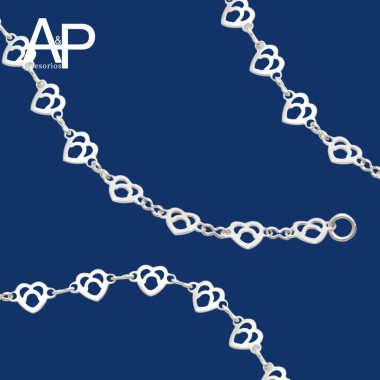 MT107- TOBILLERA CORAZONES