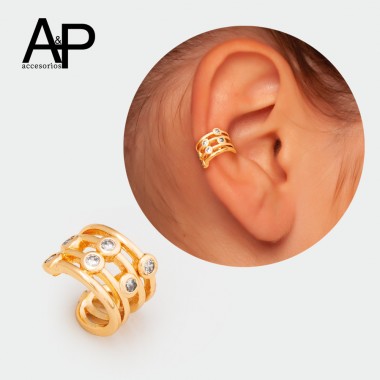 NI005-  EARCUFF CUATRO AROS...