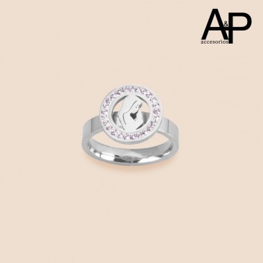 DAP0182-ANILLO ARO VIRGEN CON ZIRCOMES