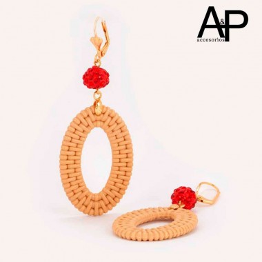 AP43-ARETES OVALO EFECTO...