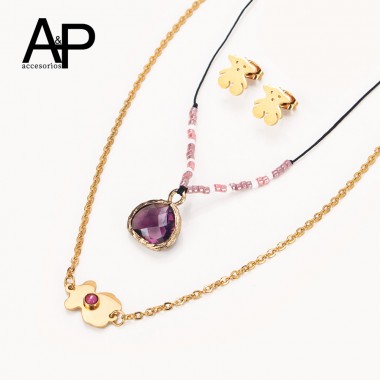 RG047- JUEGO EN ACERO OSOS...