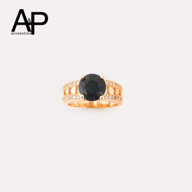 DAP0297-ANILLO CIRCON NEGRO...