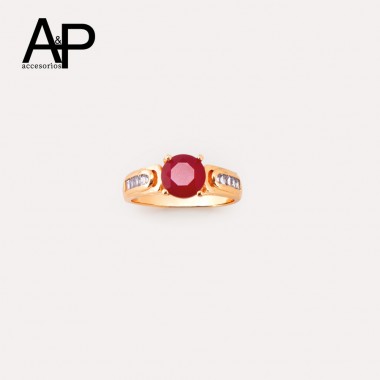 DAP0313- ANILLO CIRCON ROJO...
