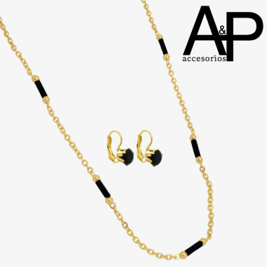 EAP521- JUEGO CRISTAL NEGRO