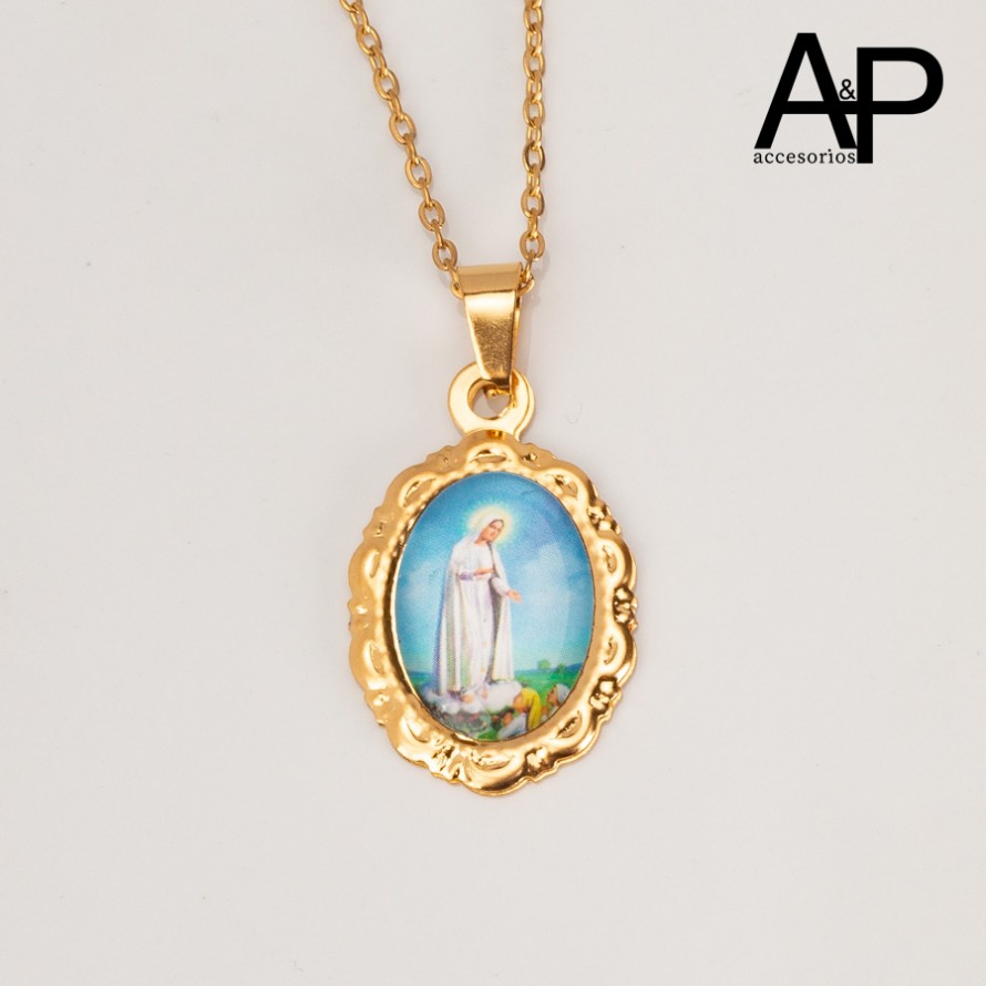 AP0190-GARGANTILLA VIRGEN  DE FATIMA