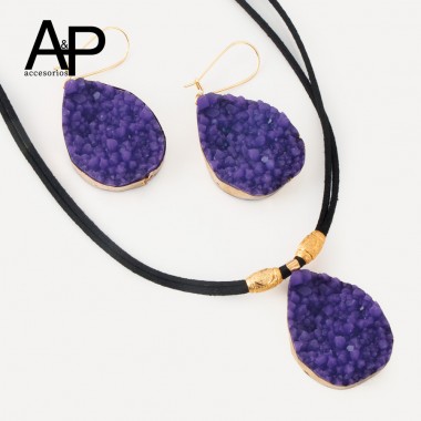 MT215- JUEGO CUARZO MORADO