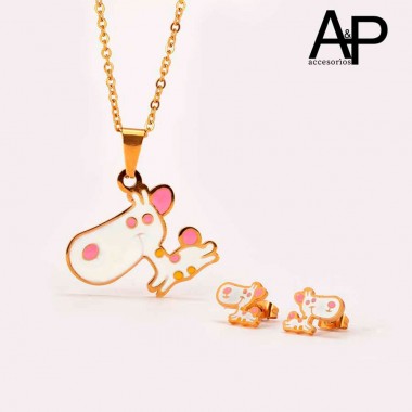 AP170-JUEGO PERRITA EN ACERO