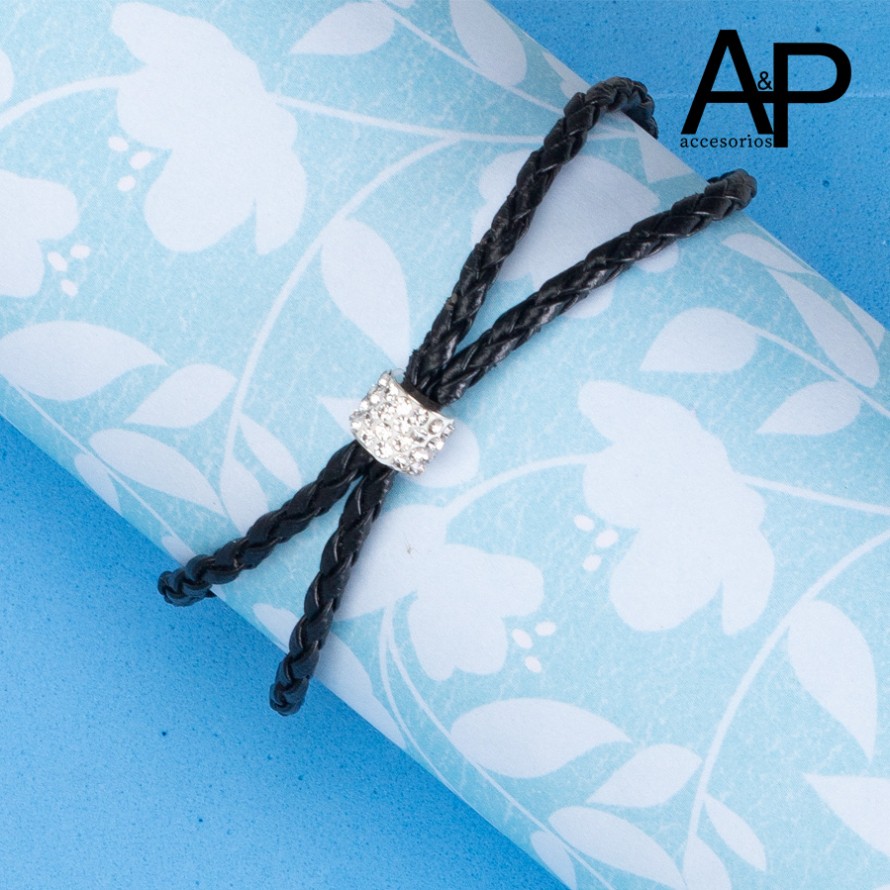 AP750-PULSERA CUERO SINT.NEGRA CIERRE IMANTADO AP750-PULSERA CUERO SINT.NEGRA CIERRE IMANTADO