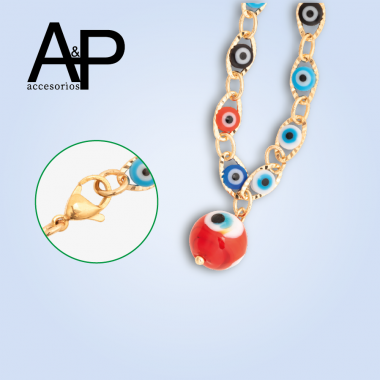 MT280- PULSERA OJO GRIEGO