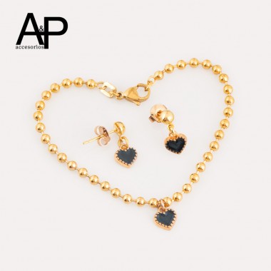 MT140- ARETE CORAZON NEGRO...